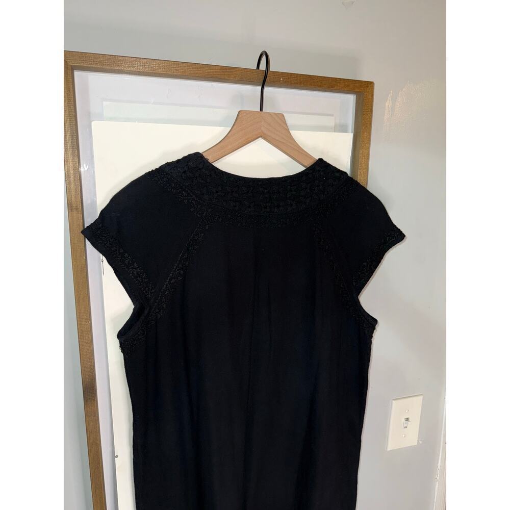 ROLLER RABBIT Faith Embroidered Black shift dress size small - Picture 9 of 10